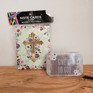 Prayer Box - Give it to God & 15 note cards gift set